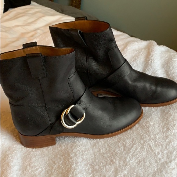 FRYE Ricki Ring Strap Booties - Picture 1 of 8